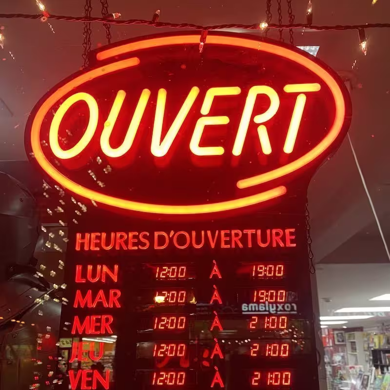 OPENING HOURS INDICATOR