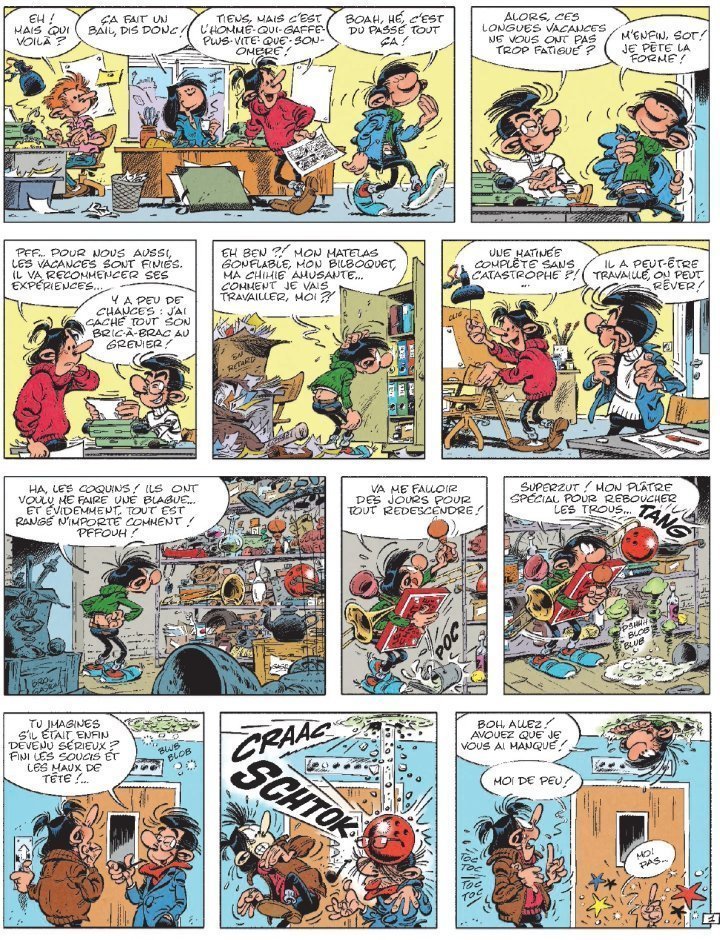 LE RETOUR DE LAGAFFE PLANCHE 1
