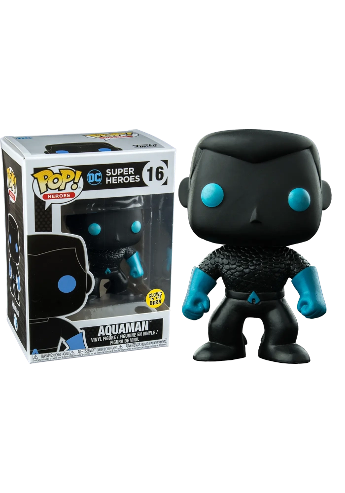 POP DC JLA AQUAMAN SILHOUETTE GID VINYL FIGURE