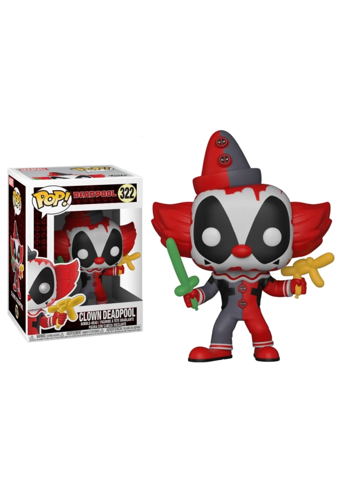 POP MARVEL DEADPOOL PARODY DEADPOOL CLOWN VINYL FIG