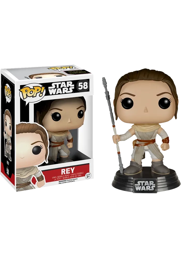 POP STAR WARS E7 REY VINYL FIG