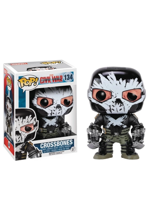 POP CAPTAIN AMERICA 3 CROSSBONES VINYL FIG