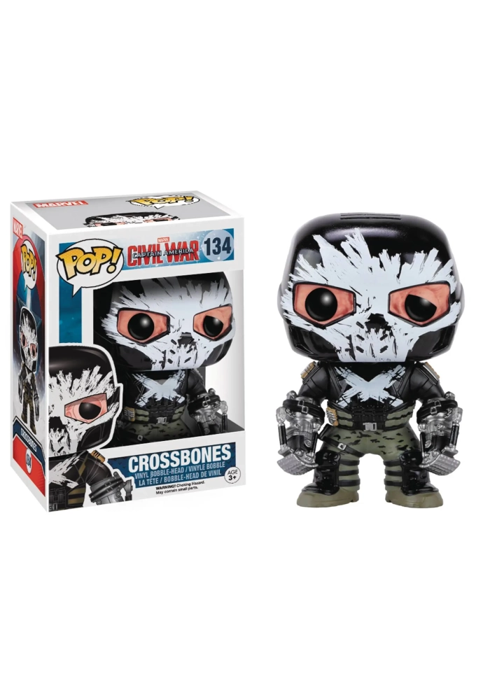 POP CAPTAIN AMERICA 3 CROSSBONES VINYL FIG