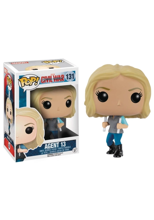 POP CAPTAIN AMERICA 3 AGENT 13 VINYL FIG