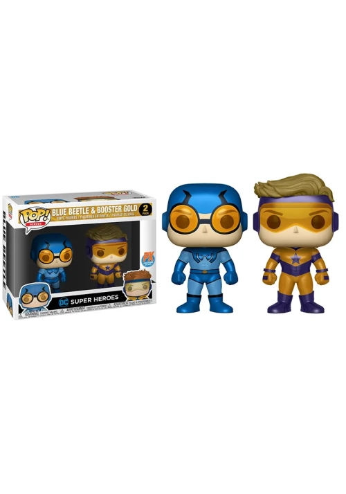 POP HEROES BOOSTER GOLD & BLUE BEETLE PX VIN FIG METALLIC 2P