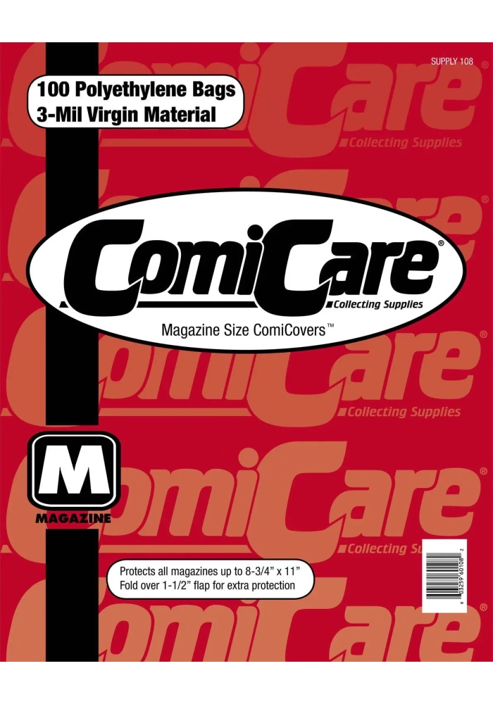 COMICARE MAG PE BAGS (ORDER IN 100) (NET)