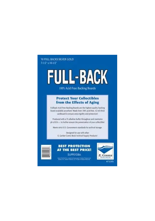 FULL BACKS SILVER GOLD (ORDER IN 50)