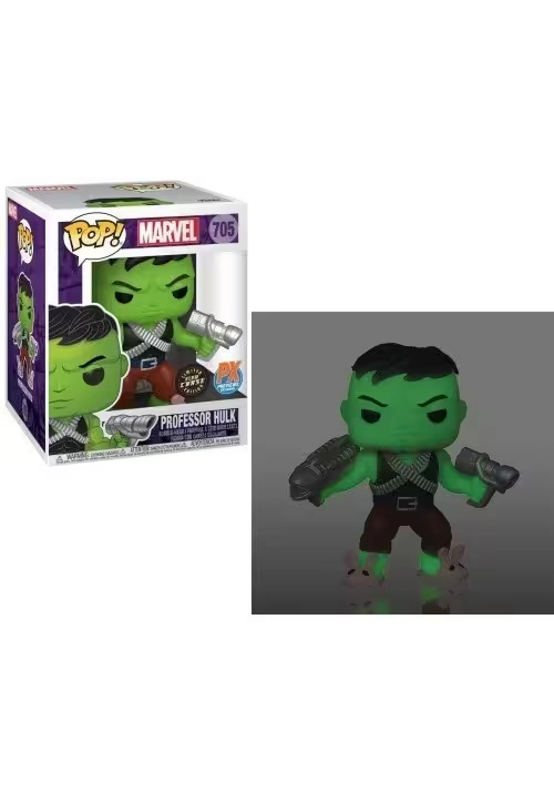 POP SUPER MARVEL HEROES PROFESSOR HULK PX 6IN VINYL FIGURE GLOW CHASE