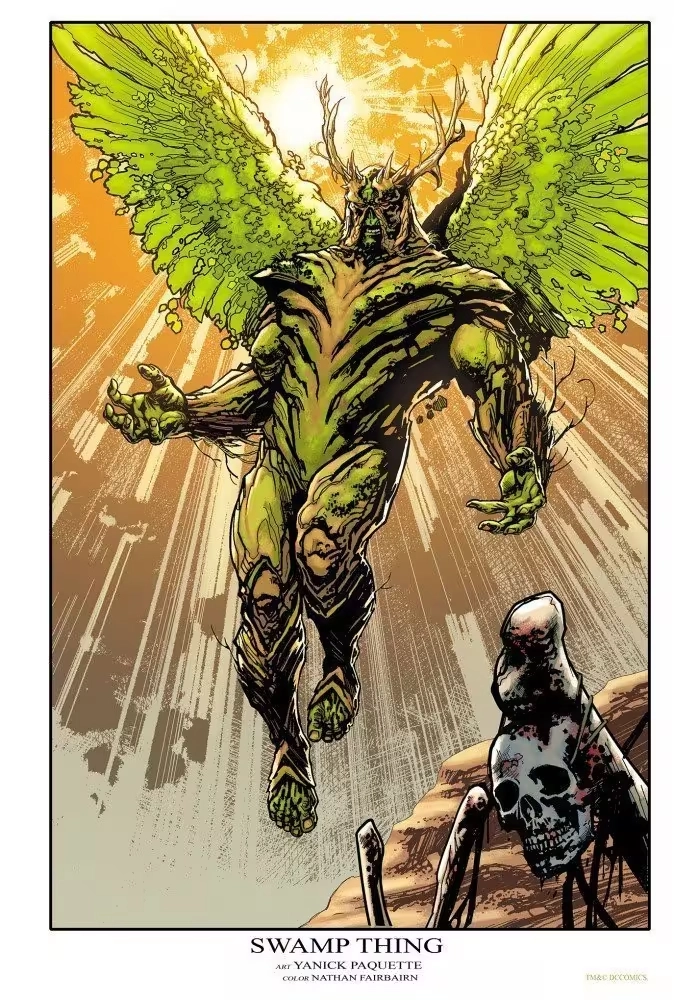 SWAMP THING V2 LITHOGRAPHIE SIGNÉE PAR YANICK PAQUETTE