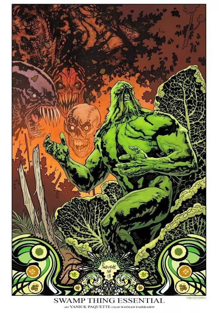 SWAMP THING ESSENTIAL LITHOGRAPHIE SIGNÉE PAR YANICK PAQUETTE