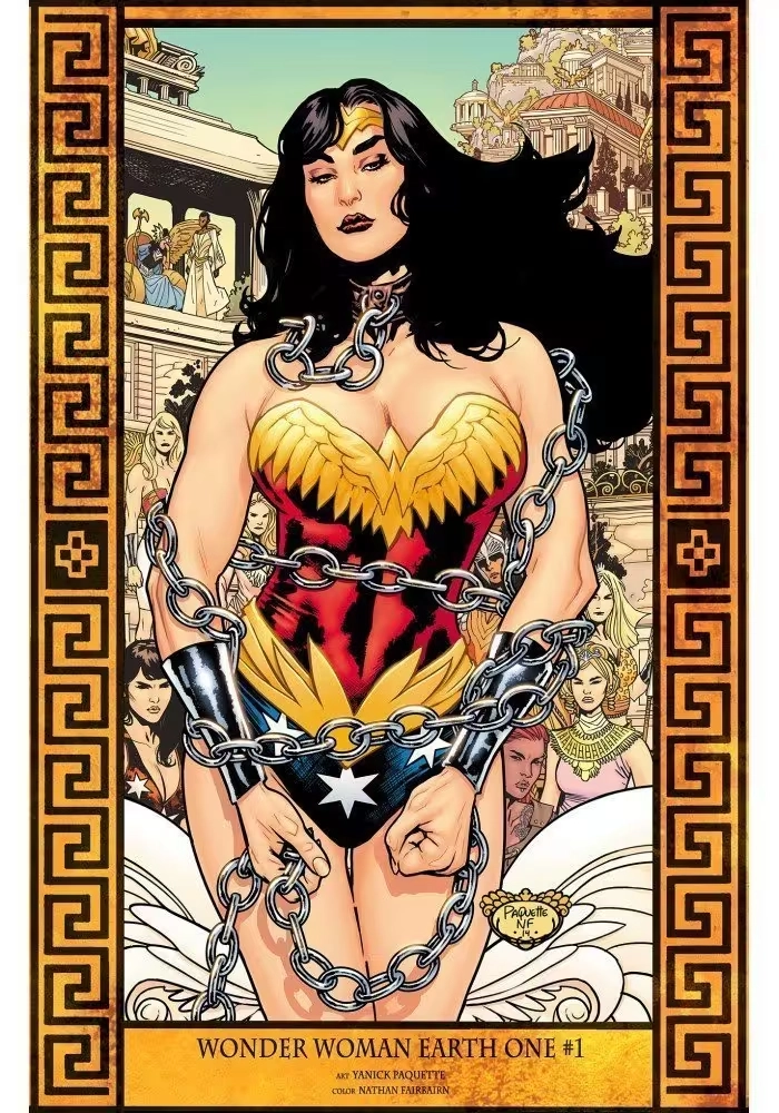 WONDER WOMAN EARTH ONE LITHOGRAPHIE SIGNÉE PAR YANICK PAQUETTE