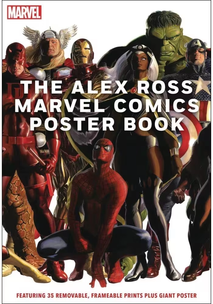 ALEX ROSS MARVEL COMICS POSTER BOOK SC