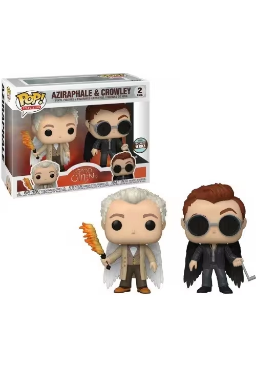 POP TV SPEC SER GOOD OMENS AZIRAPHEL & CROWLEY W/ WING 2PK