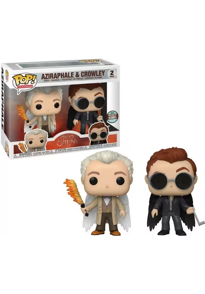 POP TV SPEC SER GOOD OMENS AZIRAPHEL & CROWLEY W/ WING 2PK