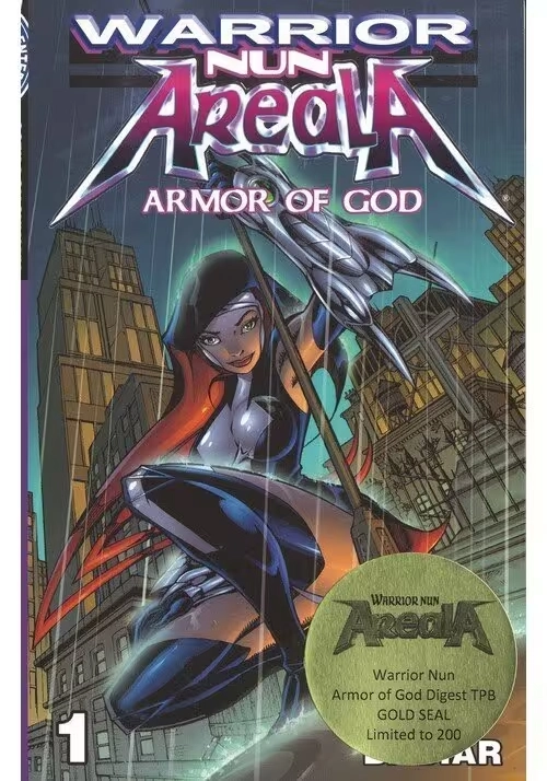 WARRIOR NUN ARMOR GOD DIGEST TP GOLD SEAL VARIANT