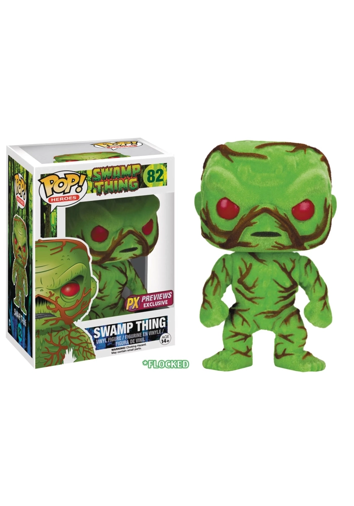 POP DC HEROES SWAMP THING FLOCKED PX VINYL FIGURINE
