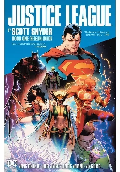 JUSTICE LEAGUE BY SCOTT SNYDER DLX ED HC BOOK 01