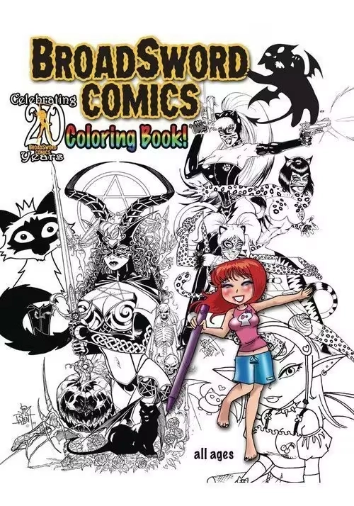 TAROT & MORE 20 YEARS BROADSWORD COMICS COLORING BOOK