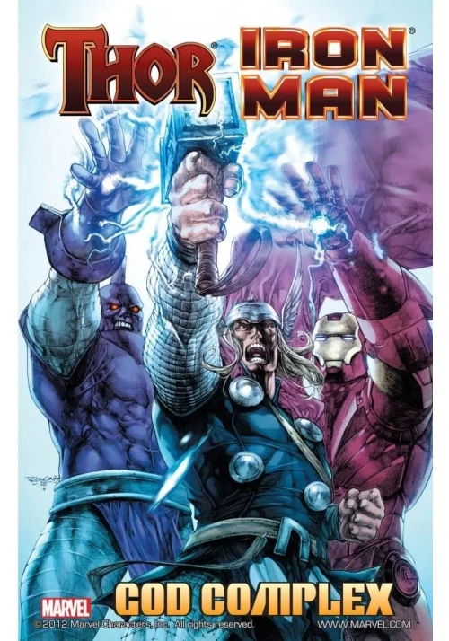 THOR IRON MAN PREM HC GOD COMPLEX