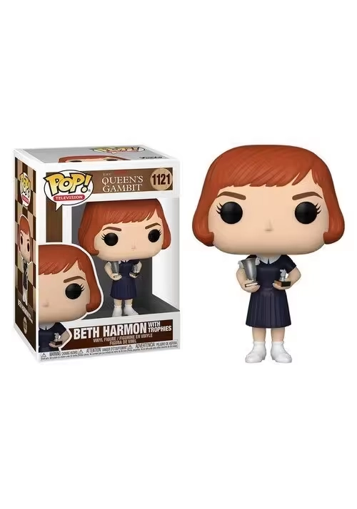POP TV QUEENS GAMBIT BETH W/ TROPHIES VINYL FIGURE