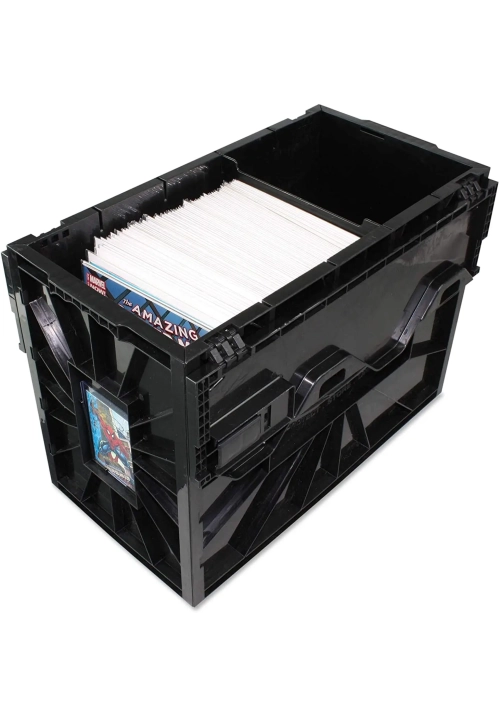 BLACK PLASTIC SHORT COMIC BOOK BIN (BCW)