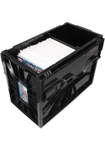 BLACK PLASTIC SHORT COMIC BOOK BIN