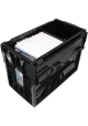 BLACK PLASTIC SHORT COMIC BOOK BIN