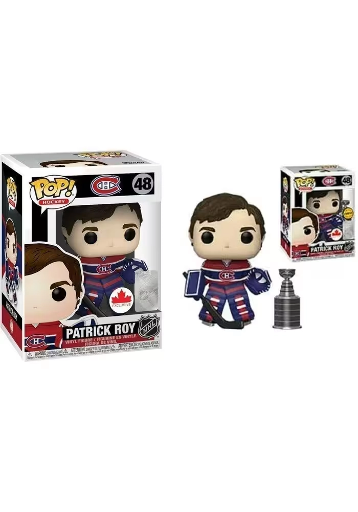 FUNKO POP! NHL PATRICK ROY (HABS JERSEY) GROSNOR EXCLUSIVE CHASE WITH STANLEY CUP