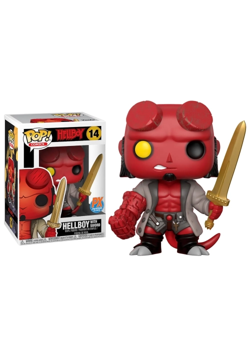 POP HELLBOY W/EXCALIBUR PX VINYL FIGURE