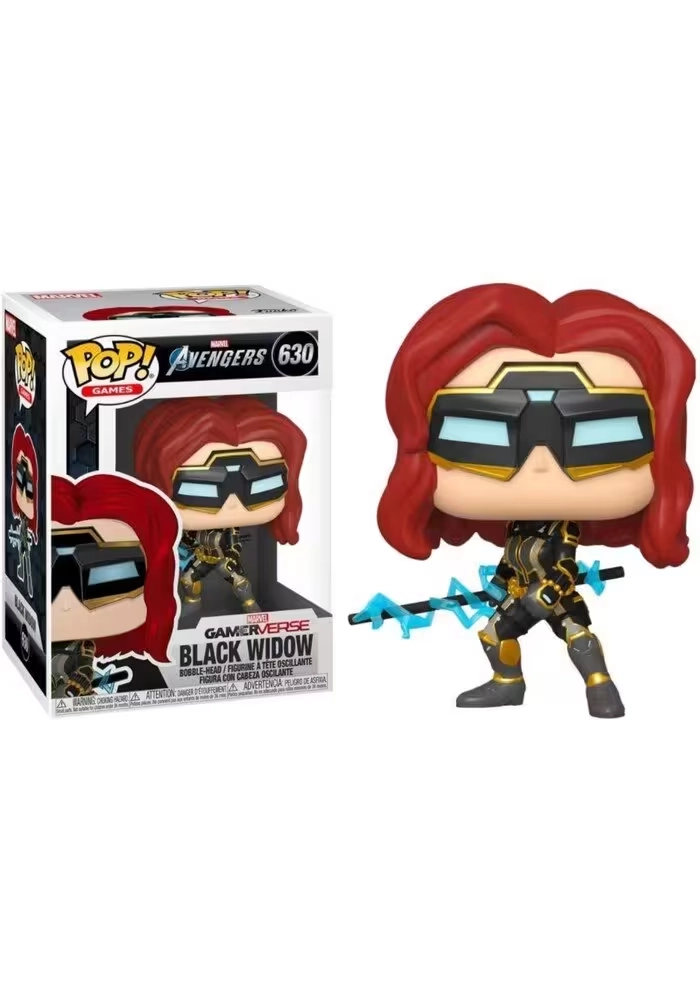 POP MARVEL AVENGERS GAME BLACK WIDOW STARK TECH SUIT W/CHASE