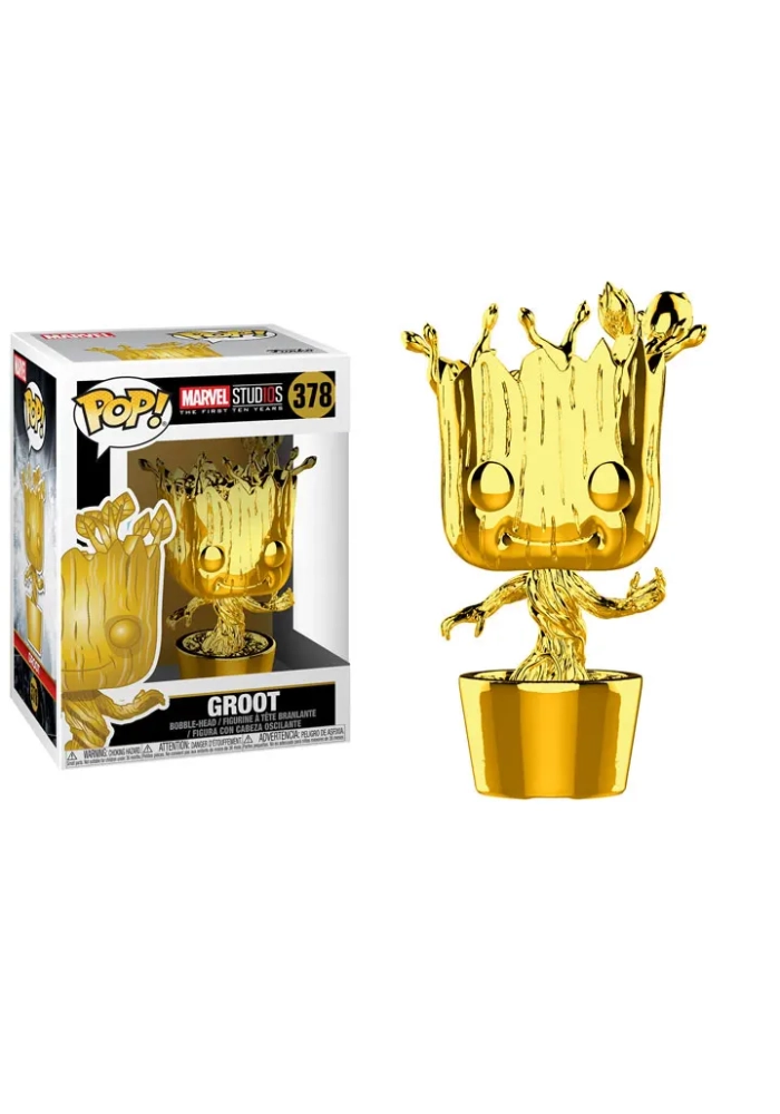 POP MARVEL STUDIO 10 GROOT CHROME
