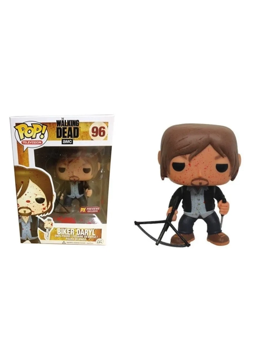 POP WALKING DEAD BIKER DARYL PX VINYL FIG BLOODY VER