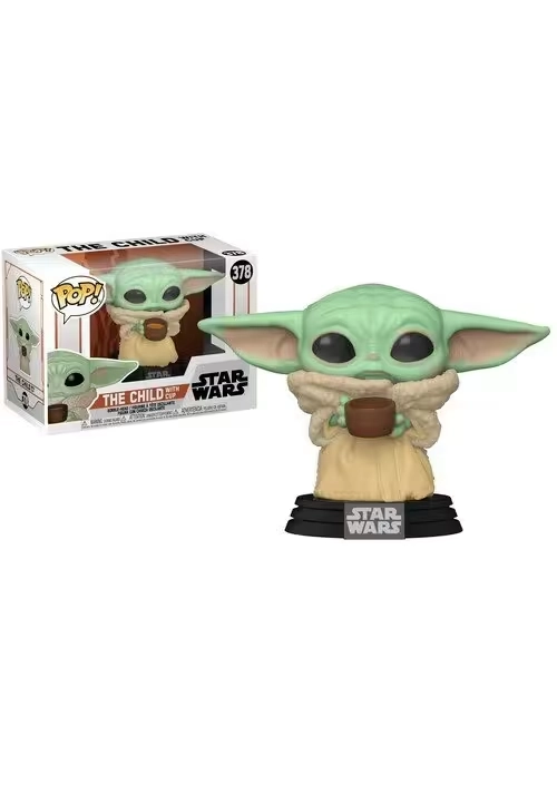 POP SW MANDALORIAN CHILD W/CUP VINYL FIGURE