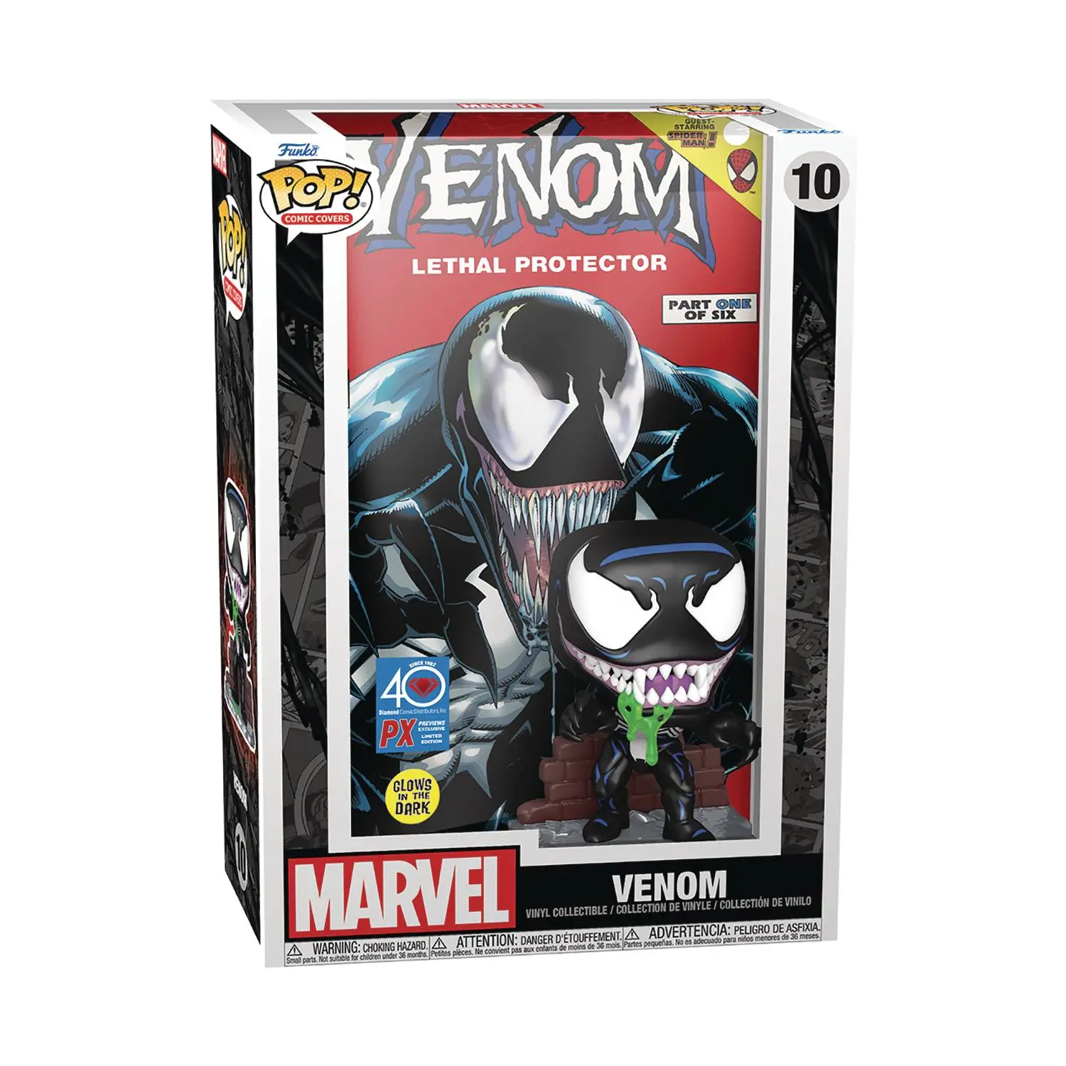 POP COMIC CVR MARVEL VENOM LETHAL PROTECTOR PX GLOW IN THE DARK