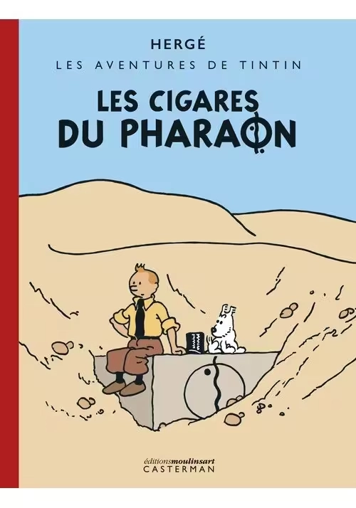 LES AVENTURES DE TINTIN TOME 4 : LES CIGARES DU PHARAON (VERSION ORIGINALE COLORISÉE)