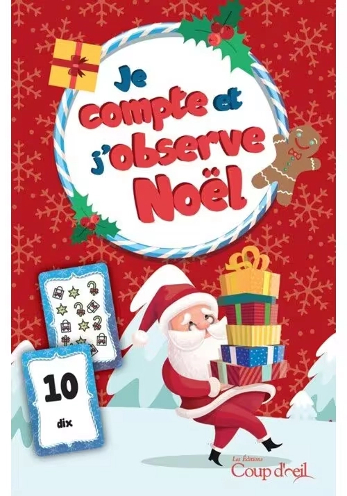 JE COMPTE ET J'OBSERVE NOËL : CARTES ÉCLAIR