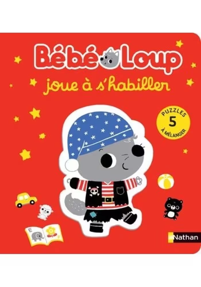 BÉBÉ LOUP JOUE À S'HABILLER: PUZZLE