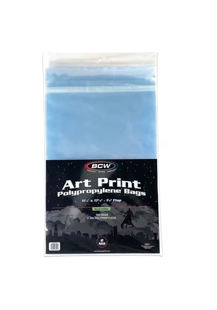 BCW RESEALABLE 11X17 ART PRINT BAGS