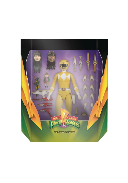 POWER RANGERS ULTIMATES YELLOW RANGER ACTION FIGURE