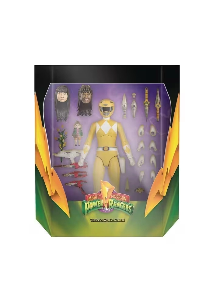 POWER RANGERS ULTIMATES YELLOW RANGER ACTION FIGURE