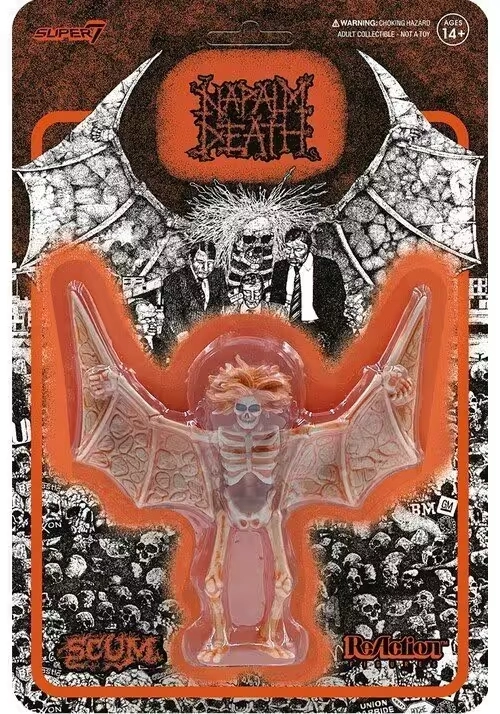 NAPALM DEATH W1 SCUM DEMON ORANGE REACTION FIGURE