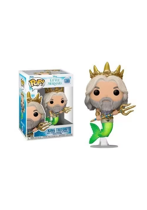 POP DISNEY LITTLE MERMAID LIVE ACTION KING TRITON VINYL FIGURE