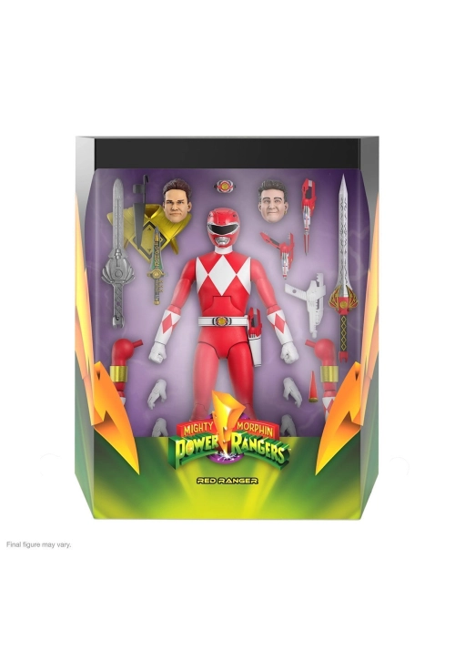 POWER RANGERS ULTIMATES W2 RED RANGER ACTION FIGURE