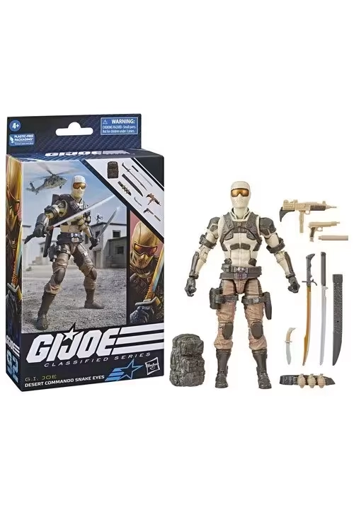GI JOE CLASSIFIED SERIES 6IN DESERT SNAKE EYES AF CS