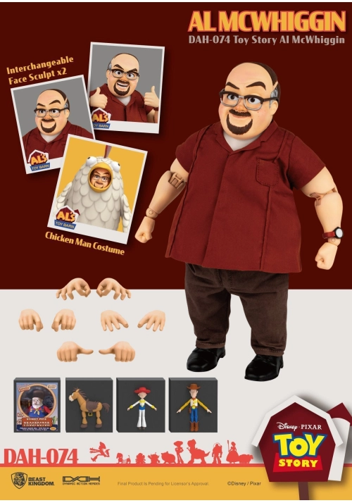 TOY STORY 2 DAH-074 DYNAMIC 8-CTION HEROES AL MCWHIGGN ACTION FIGURE