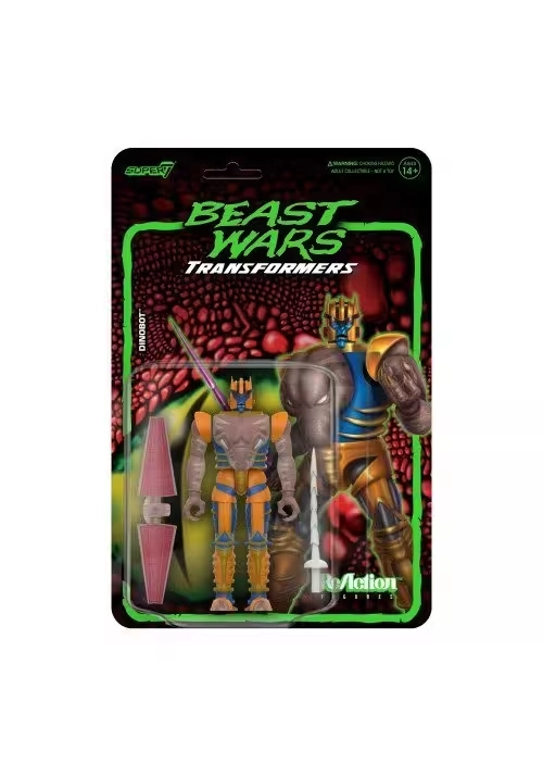 TRANSFORMERS REACTION WAVE 7 BEAST WARS DINO BOT FIGURE
