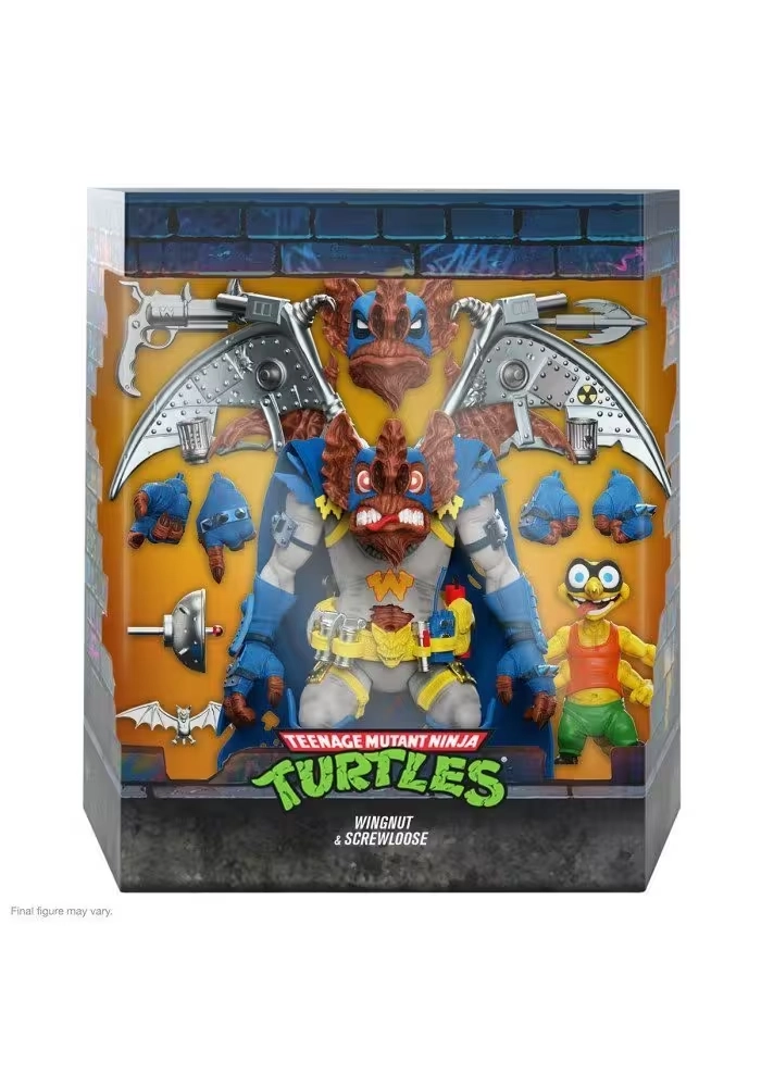 TMNT ULTIMATES WAVE 9 WINGNUT & SCREWLOOSE ACTION FIGURE