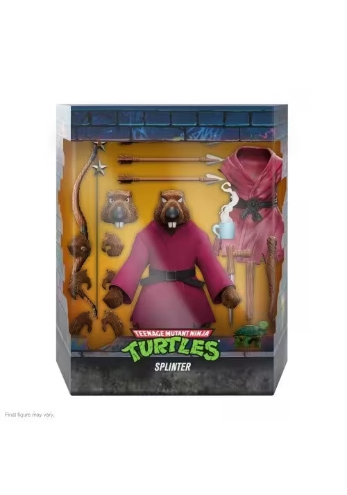 TMNT ULTIMATES WAVE 9 SPLINTER (FLOCKED) ACTION FIGURE