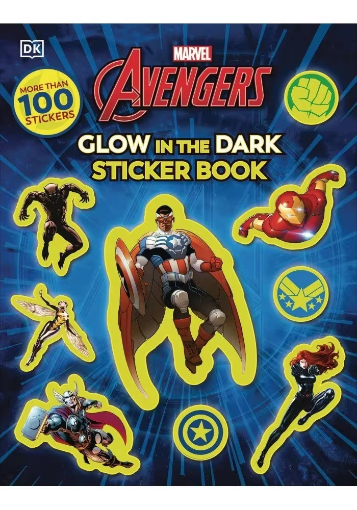 MARVEL AVENGERS GLOW STICKER BOOK SC