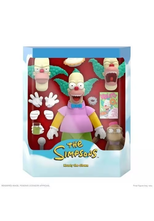 SIMPSONS ULTIMATES W2 KRUSTY THE CLOWN ACTION FIGURE